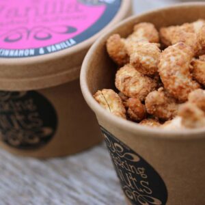 Tub: Cinnamon & Vanilla Cashews (90g)
