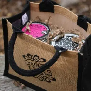 Gift Bag With Two Jars Of Hand Roasted Nuts
