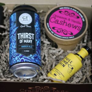 Beer, Rum & Nut Hamper (1 Ale, 1 Rum & 1 Tub of Cracking Nuts)